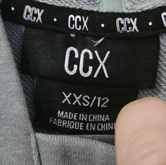 CCX Sweatshirt Hoodie Dress Women's Size XXS Cotton Blend Oversized - Picture 3 of 4